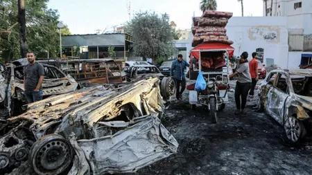 Scene dramatice la spitalul Al-Shifa. 179 de oameni au fost îngropați într-o groapă comună