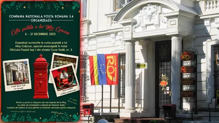 A început campania „Cutia poștală a lui Moș Crăciun”. Copiii pot trimite scrisorile la Oficiul Poștal 1, de pe strada Cuza Vodă din Iași