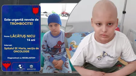 Copilul în vârstă de 14 ani, diagnosticat cu cancer, are în continuare nevoie de ajutor. Recuperarea sa depinde de suma de 14.300 de euro - FOTO