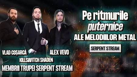 LIVE VIDEO - Killswitch Shaden, Alex Vevo și Vlad Coșarcă, membrii Serpent Stream, povestesc pentru BZI LIVE despre parcursul muzical al trupei lor