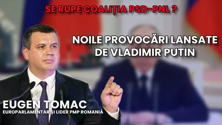 LIVE VIDEO - Eugen Tomac, europarlamentar și președinte PMP România, într-o nouă emisiune BZI LIVE de la alegeri comasate la interviul lui Vladimir Putin