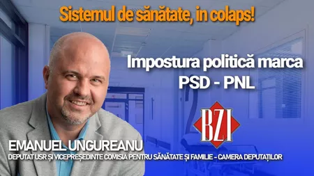 LIVE VIDEO - Deputatul USR, Emanuel Ungureanu, vicepreședintele Comisiei pentru sănătate și familie, într-o nouă ediție BZI LIVE