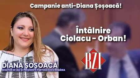 LIVE VIDEO - Senatorul de Iași Diana Șoșoacă și liderul S.O.S. România, într-o emisiune BZI LIVE de la explozia prețurilor, supravegherea populației și posibilă urmărire penală a fostului președinte Ion Iliescu