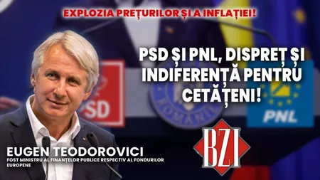 LIVE VIDEO - Fostul ministru al Finanțelor publice respectiv al Fondurilor europene, Eugen Teodorovici, într-o ediție BZI LIVE de interes și actualitate