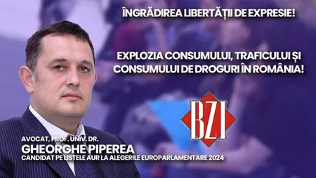 LIVE VIDEO - Celebrul avocat prof. univ. dr.  Gheorghe Piperea face dezvăluiri importante legate de îngrădirea libertății de expresie și 