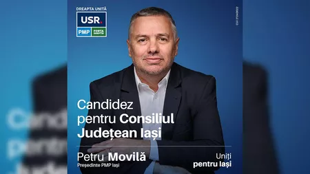 Petru Movilă, candidat pentru funcția de președinte al CJ Iași: „Avem nevoie de o schimbare reală”