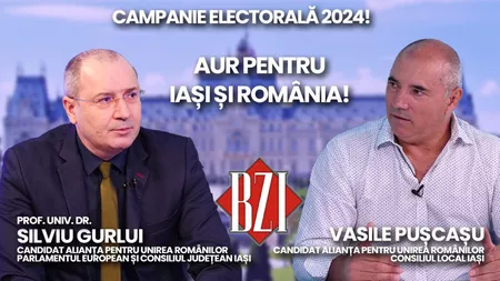 LIVE VIDEO - Campanie Electorală 2024! Candidații AUR la Alegerile Europarlamentare și Locale, prof. univ. dr. Silviu Gurlui și antreprenorul Vasile Pușcașu dialoghează la BZI LIVE despre proiecte, inițiative și strategii pentru cetățeni - FOTO