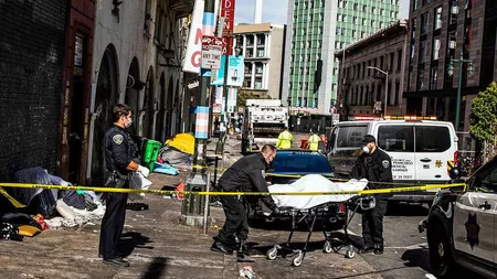 Atenție, imagini șocante! Epidemie de fentanil în San Francisco, SUA. În 2023 sute de persoane au murit de supradoză