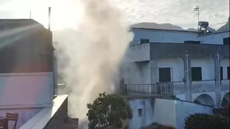 Un român aflat în arest la domiciliu în Italia și-a aruncat în aer apartamentul - VIDEO