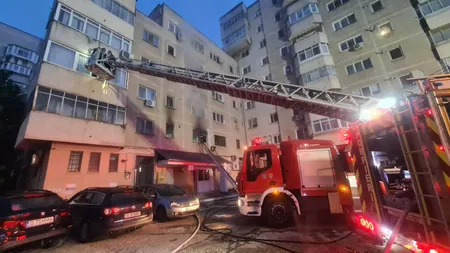 Incendiu în Iași! Flăcările au cuprins un apartament de pe șoseaua Păcurari - FOTO, VIDEO