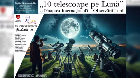 „10 telescoape pe Lună”, la Noaptea Internațională a Observării Lunii