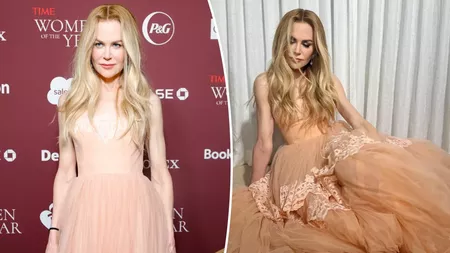 Nicole Kidman, o adevărată prințesă modernă! Strălucește într-o rochie roz la Gala Time și ține un discurs neașteptat