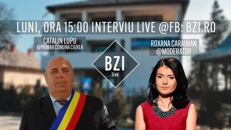 Catalin Lupu primarul comunei Ciurea vine la BZI LIVE. Toate detaliile despre proiectele unei comunitati de la marginea Iasului aflata in plina dezvoltare