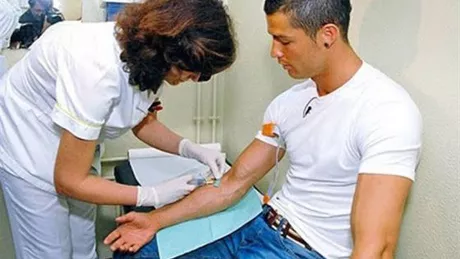 Cristiano Ronaldo promoveaza donarea de sange din randul tinerilor