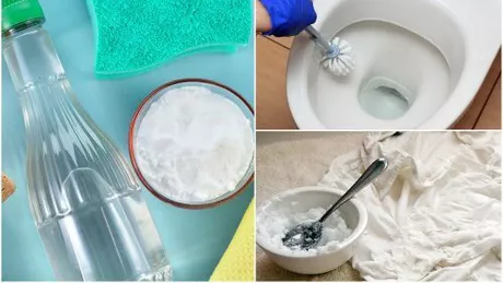5 solutii de curatat cu bicarbonat si otet