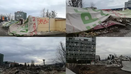 Imaginile unui dezastru colosal Investitorii au lăsat prăpăd după demolarea unei fabrici-simbol din Iași. Tone de deșeuri amenință viața oamenilor - FOTO
