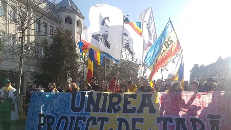 Marșul Unirii la Iași Basarabia e România