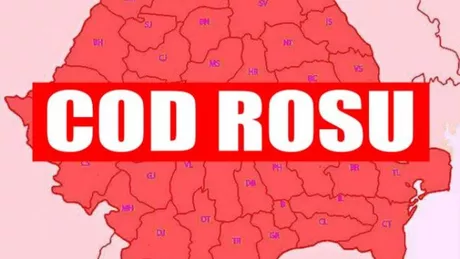 Avertizare Cod roșu de averse descărcări electrice vijelii și grindină pentru județele Iași și Neamț
