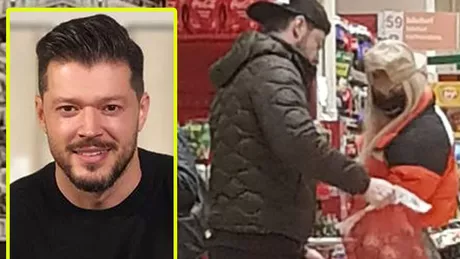 Victor Slav surprins la cumpărături cu noua iubită într-un supermarket din București