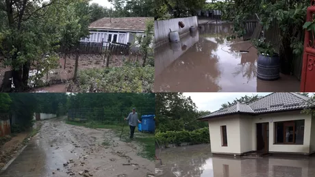 Inundații puternice în județul Iași. Localități distruse de o viitură puternică. Apa a intrat în casele sătenilor provocând pagube mari - FOTO