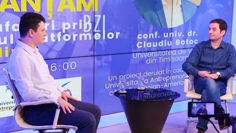 Un important reprezentant al UAIC Iași a dialogat despre de ce este important să sprijinim antreprenoriatul cum se pot implica viitorii studenți în activități SAS și cum s-au derulat activitățile în pandemie în Studioul BZI LIVE - FOTO VIDEO