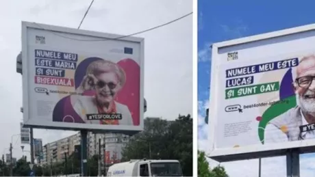 Patriarhia Română reacționează la panourile publicitare cu homosexuali Indică nivelul înalt de trivialitate al concepției ideologice
