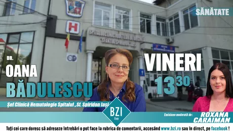 LIVE VIDEO - Nu rataţi o ediţie de maxim interes la BZI LIVE Dr. Oana Bădulescu va discuta despre trombofilia la gravide. Sute de femei pierd copiii din cauza acestei boli - FOTO