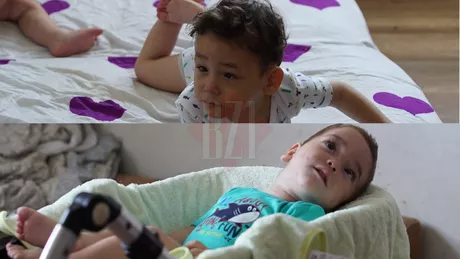 David și Constantin frați gemeni cu handicap grav trăiesc în 2020 în întuneric. Unul dintre copii este paralizat iar fratele nu poate merge și respira fiind conectat la aparatul de oxigen. Băieții de 2 ani și 4 luni se hrănesc din mila oamenilor - FOTO
