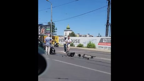 Accident rutier cu două autoturisme implicate la Iași