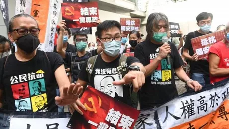 Legea securității în Hong Kong Arestat pentru că a arborat un steag
