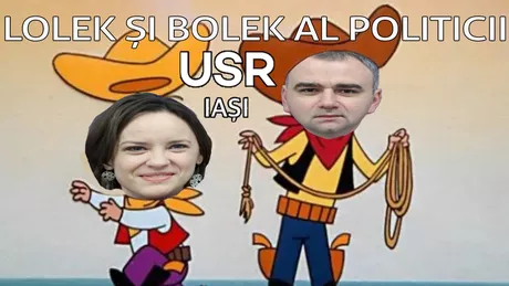 Continuăm să ne distrăm cu afișele candidaților la alegerile locale 2020 Cosette Chichirău și traseistul Marius Bodea acești Lolek și Bolek ai politicii ieșene - FOTO VIDEO