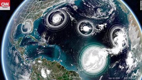 5 cicloni tropicali se află în Atlantic în același timp doar pentru a doua oară în istorie