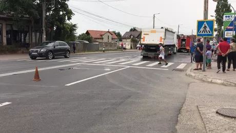 Accident rutier grav la Târgu Frumos. O femeie a fost călcată de TIR EXCLUSIV - UPDATE FOTO VIDEO