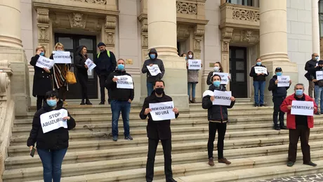 Demisia doamnă Rancea scandează angajații ONRI într-un nou protest - VIDEO