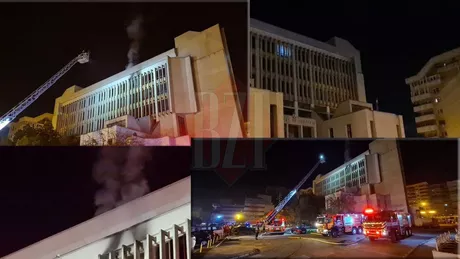 Biroul a două judecătoare din Iași a fost cuprins de flăcări Zeci de dosare penale s-au făcut scrum Cercetările privind cauza producerii incendiului continuă