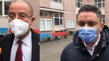 Europarlamentarul Tudor Ciuhodaru şi Marius Ostaficiuc şeful PSD Iași  au votat la alegerile parlamentare 2020 - FOTO VIDEO