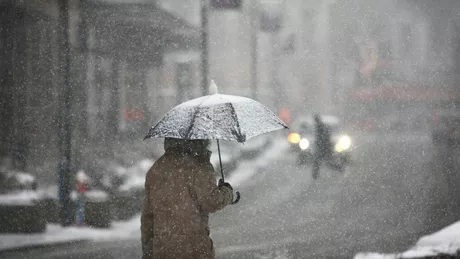 Avertizare meteo ANM a emis cod galben de vânt și ninsoare în mai multe zone din țară