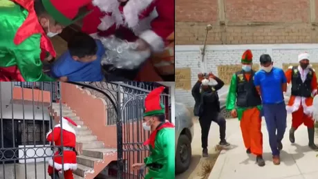 Poliţiştii din Peru au intrat peste traficanţii de droguri îmbrăcaţi în Moș Crăciun şi Elf