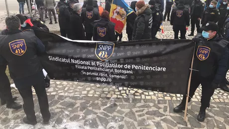 Protest al angajaților de la Penitenciarul Iași și polițiștilor de frontieră FOTO LIVE VIDEO