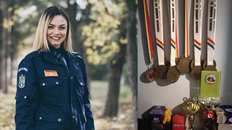 Una dintre cele mai frumoase studente de la Academia de Poliție este din Iași Viitoarea polițistă este campioană la un sport nu tocmai dedicat femeilor