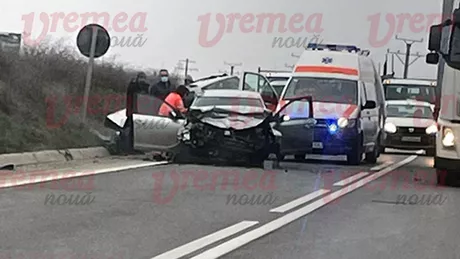 Accident rutier grav la Vaslui. S-a declanşat plan roşu de intervenţie 5 persoane rănite