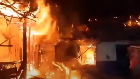 O femeie de 86 de ani a ars de vie în timpul unui incendiu din județul Botoșani - VIDEO