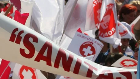 Sindicaliştii Federaţiei Sanitas anunță noi proteste în fața Ministerului Finanţelor