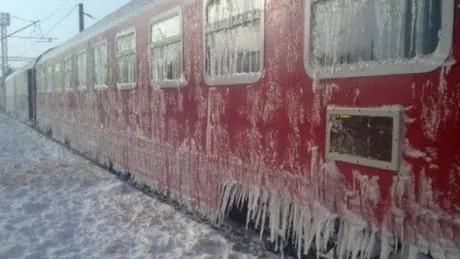 Mersul trenurilor grav afectat de gerul siberian