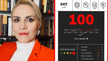 Gabriela Firea despre poluarea din Capitală Se respiră otravă Parcă niciodată nu a fost așa