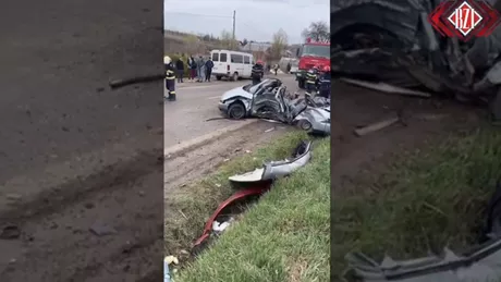 Accident rutier grav în Dorohoi. Două persoane au decedat iar alte patru au fost rănite - FOTO VIDEO