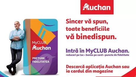 Surpriză pentru ieșeni Auchan România a lansat programul de fidelitate MyCLUB Auchan