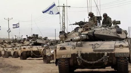 Trupele militare israeliene se pregătesc pentru o invazie terestră în Fâşia Gaza