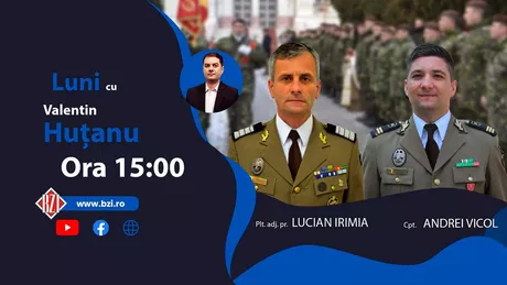 TOP EXCLUSIV Editie BZI LIVE speciala cu doi martori care au facut parte din ultima echipa de soldati care au asigurat plecarea trupelor române din Afganistan. Este vorba de plt. adj. pr. Lucian Irimia si cpt. Andrei Vicol - LIVE VIDEO