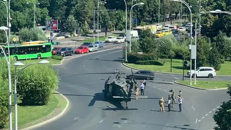 Ce spune Parchetul Militar despre incidentul din București în care un elicopter militar a aterizat forțat